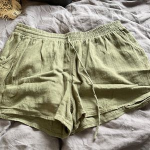 Green shorts